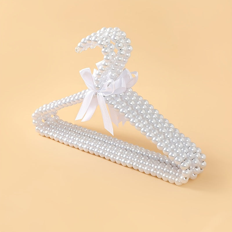 Set of 4 Children's Pearl Hangers Plastic Clothing Display Organizers