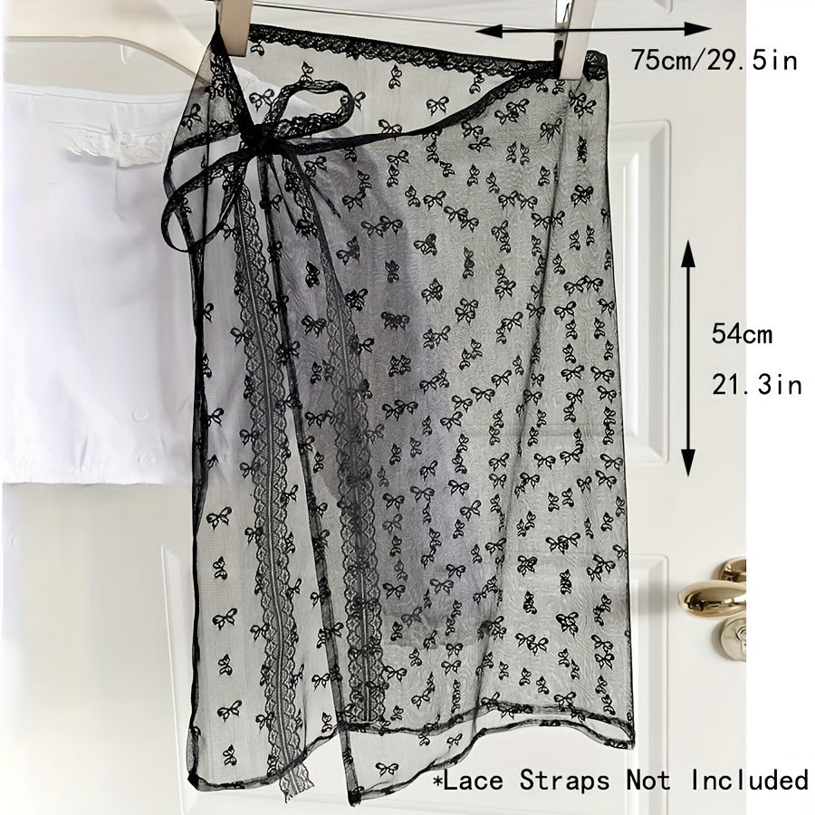 Unisex Midi Skirt Apron with Adjustable Lace Shirt Extender