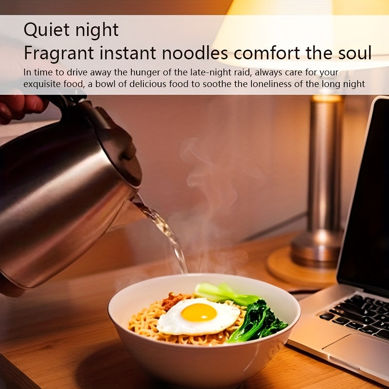 Stainless Steel Electric Kettle 2L Fast Boil 1500W Black Handle