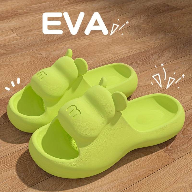 Women's Cartoon Design Slides Soft Sole Indoor Bathroom Shoes