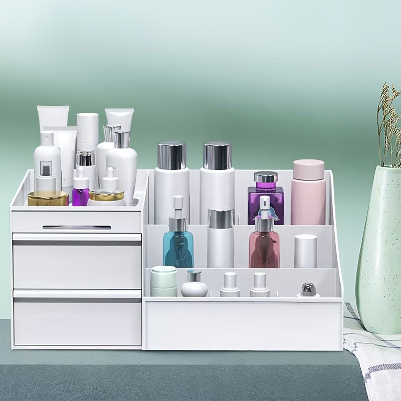 Большой органайзер для хранения косметики и кистей для ухода за кожей