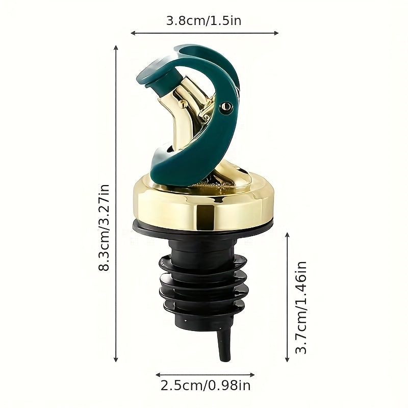 Reusable Vinegar Bottle Stopper with Automatic Opening and Spill-Proof Design for Kitchen and Restaurant Use