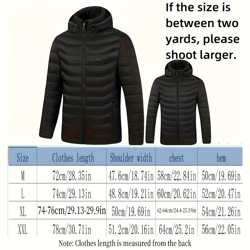 Uniseks isitiladigan qishda kiyiladigan yomgʻirga chidamli elektr tana isitkich uchun ochiq havoda