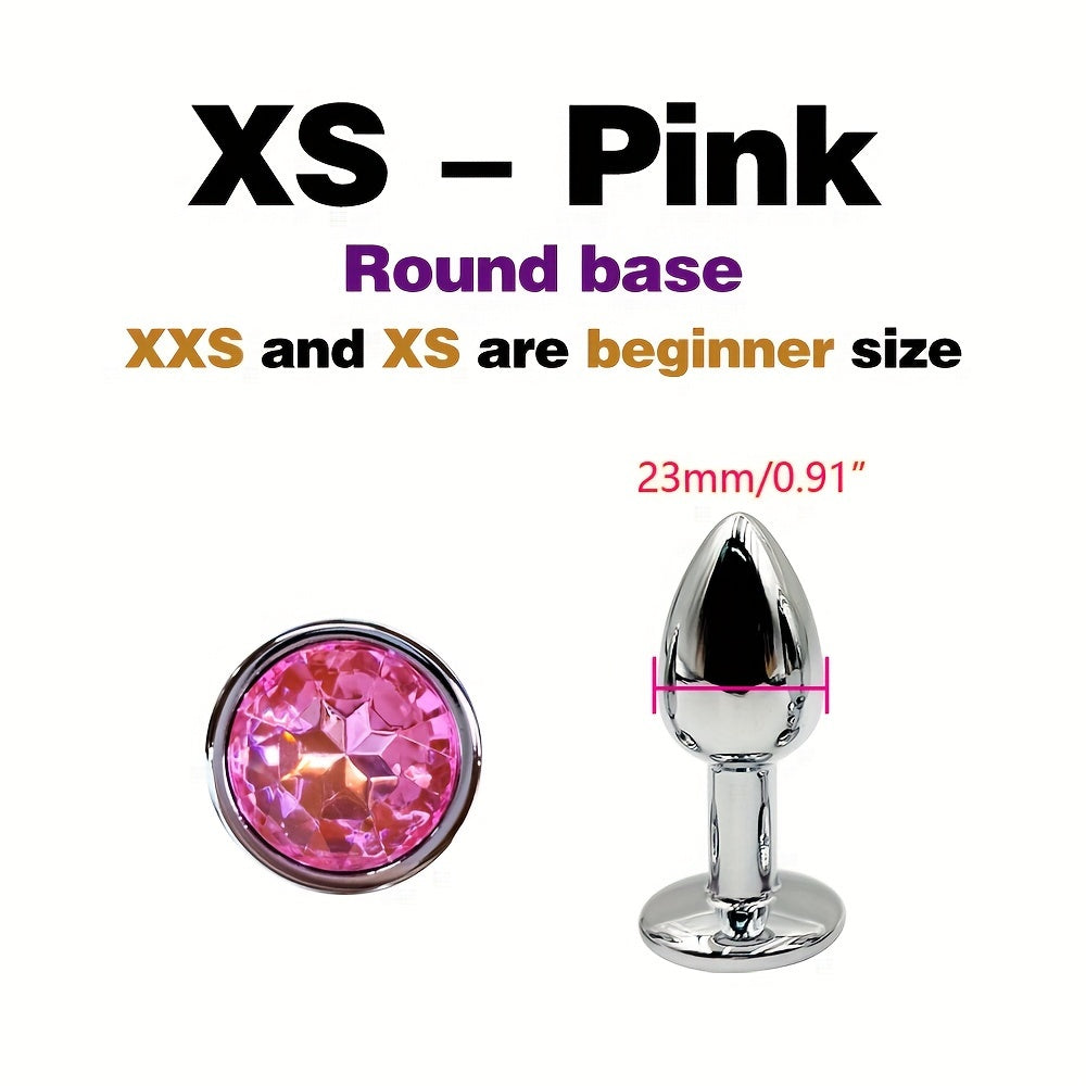 Adult Metal Anal Plug Set 5 Sizes G-Spot Massage Butt Plug Sexual Wellness