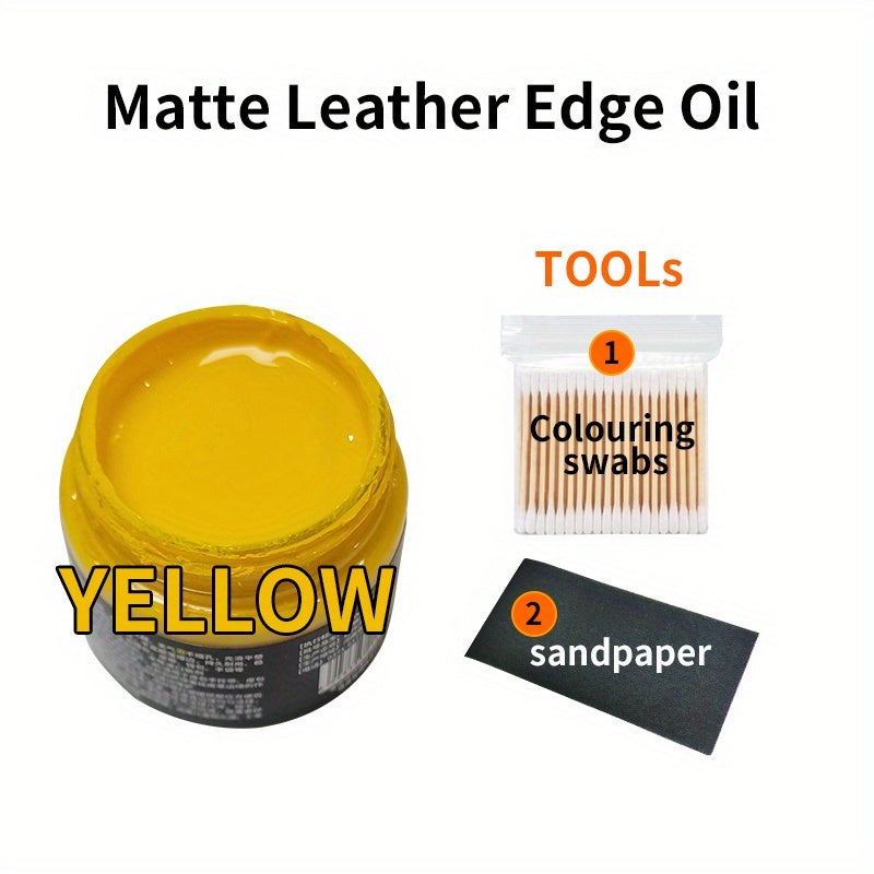 Leather Edge Coloring Kit 30ml for Bags Belts Wallets Leather Finish