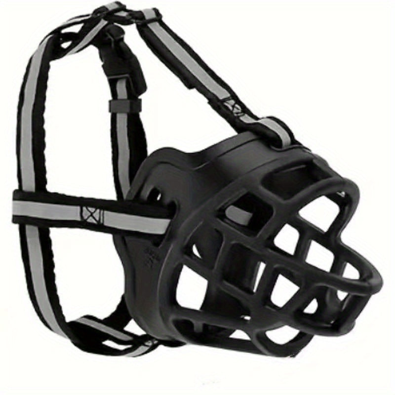 Breathable Durable Reflective Basket Dog Muzzle Prevent Biting Chewing