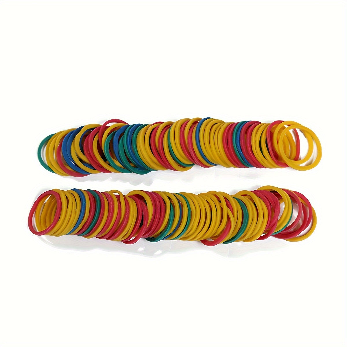 Natural Rubber Mini Elastic Bands Multicolor 16mm for Office School Braiding