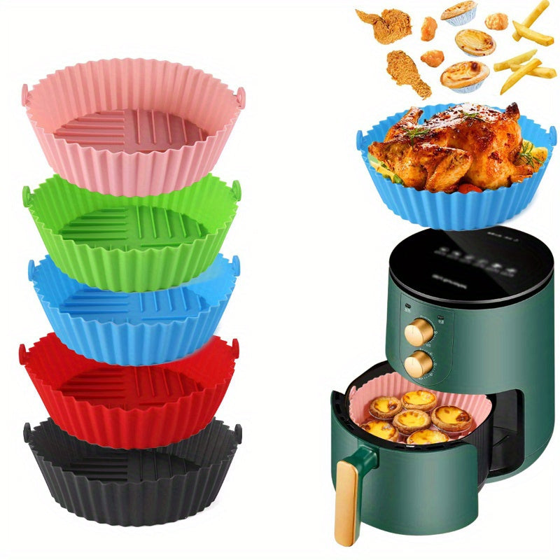 Non-Stick Reusable Silicone Air Fryer Liner for Healthy Cooking