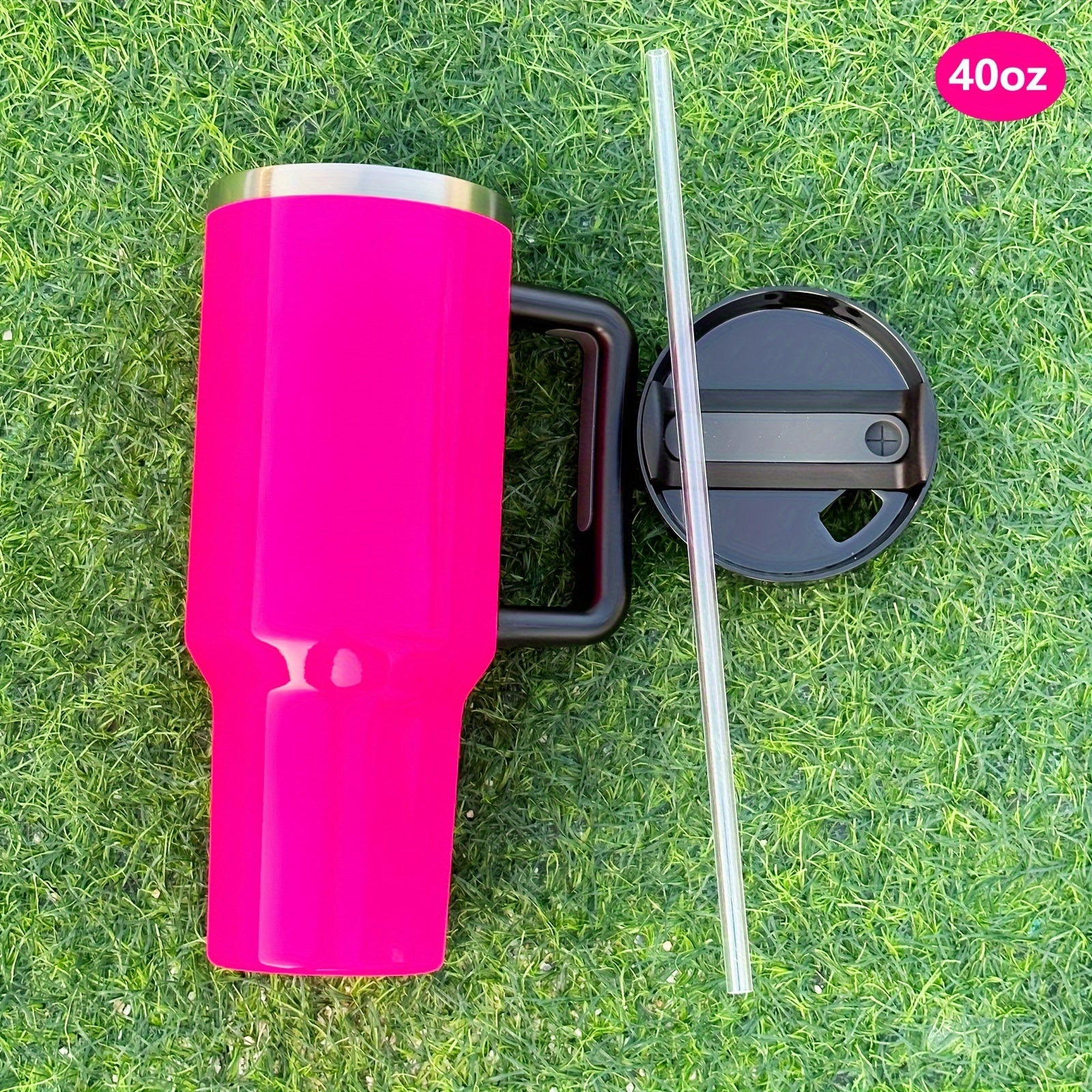 40oz Izolyatsiyalangan zanglamaydigan po'latdan yasalgan tumbler, qopqoq, tutqich va qobiq bilan, sayohat, uy va ofis uchun