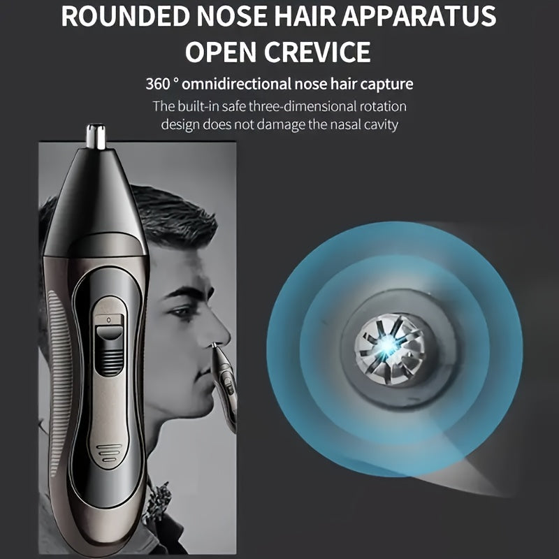 Electric Razor for Men with Precision Head USB Rechargeable Long-Lasting Battery