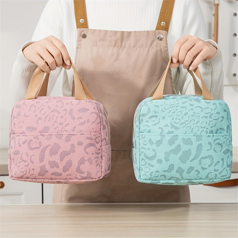 Insulated Bag Large Capacity Ink Pattern for Work School Travel Picnic