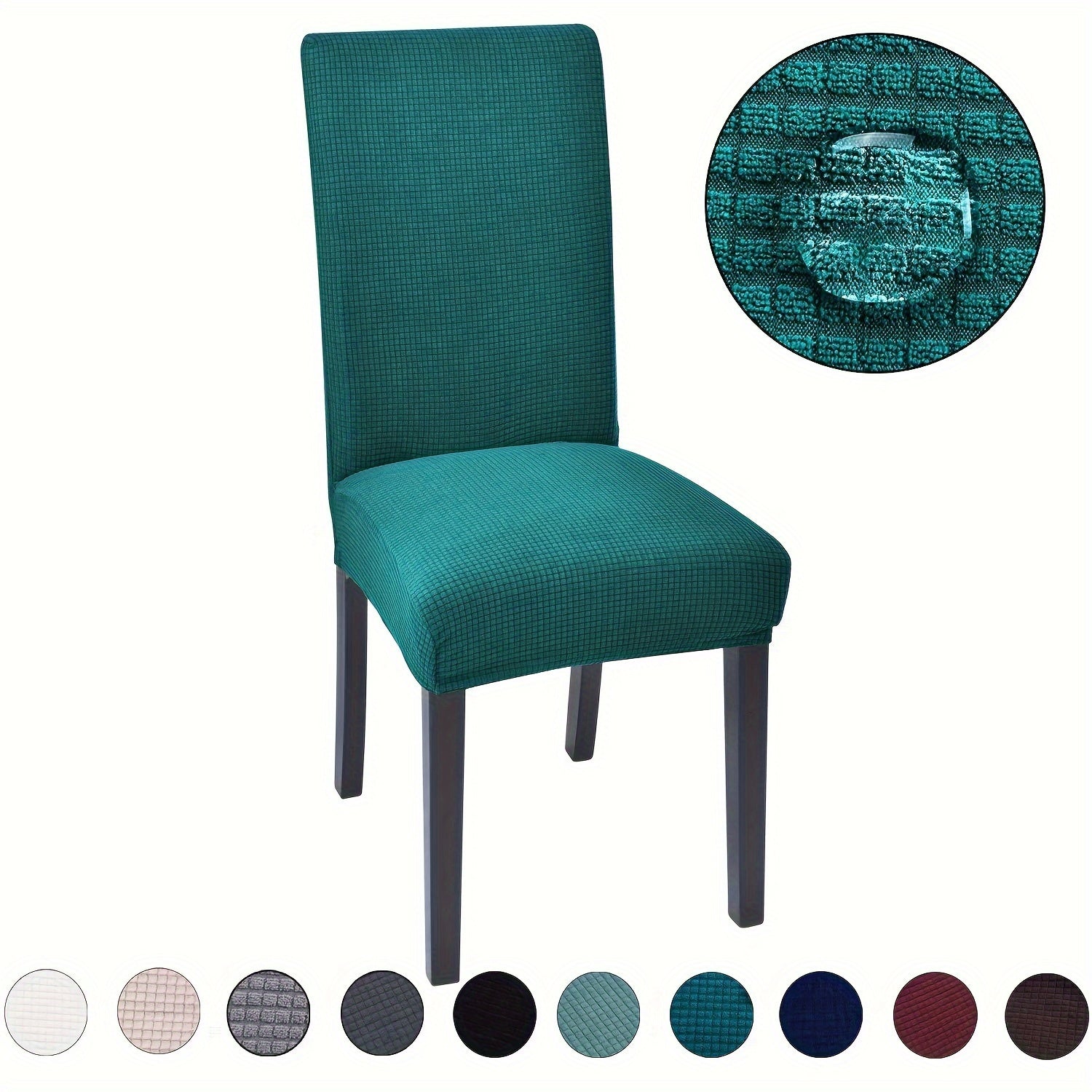 Waterproof Corn Grain Jacquard Chair Cover for Home and Restaurant Use