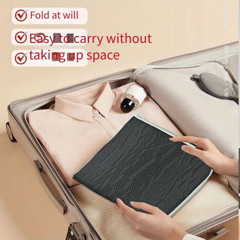 Alfombrilla de planchar plegable y portátil con aislamiento impermeable para viajes