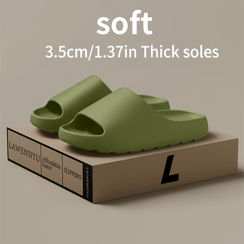 Uniseks EVA tormozsiz shimgichlar minimalistik chiziqli qulay slip-on poyabzal