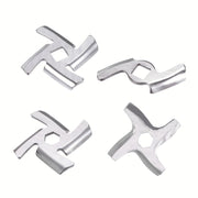Stainless Steel Meat Grinder Blades Set of 2 for Kitchen Food Chopper Attachments