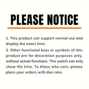 Men's Sports Quartz Watch and Bracelet Set Stainless Steel Band Zinc Alloy Case Date Feature Gift for Valentine's Easter Birthdays Autumn Festival Holidays