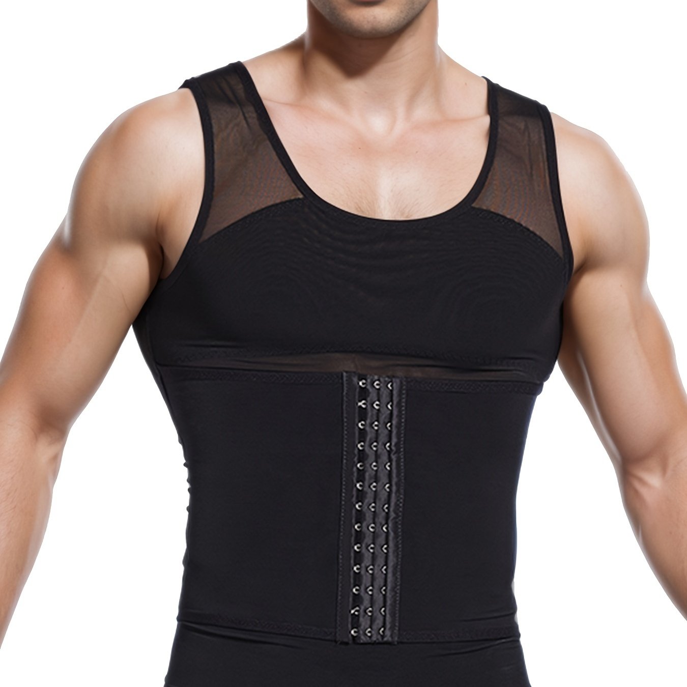 Men's Slimming Compression Vest Tummy Shaper Breathable Abdominal Binder