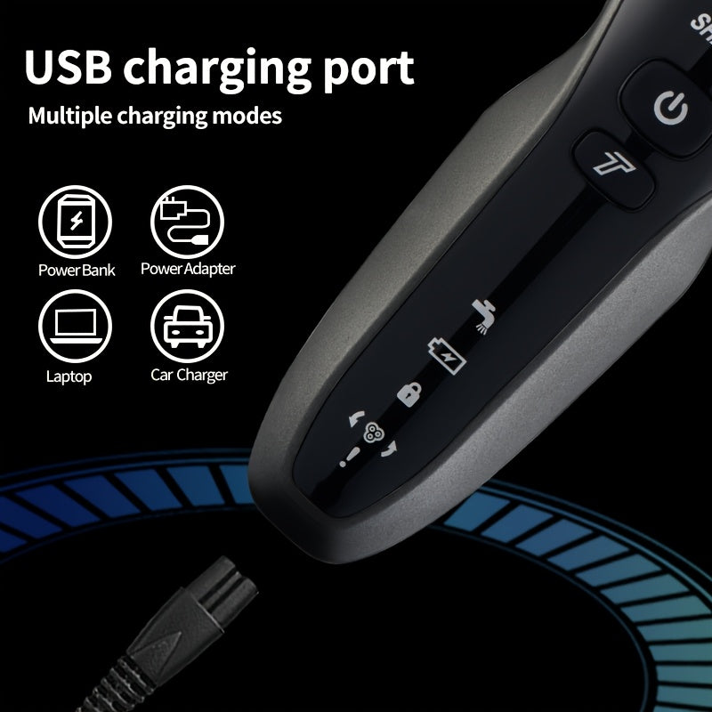 Men's 3-in-1 Electric Shaver Set for Father's Day Gift