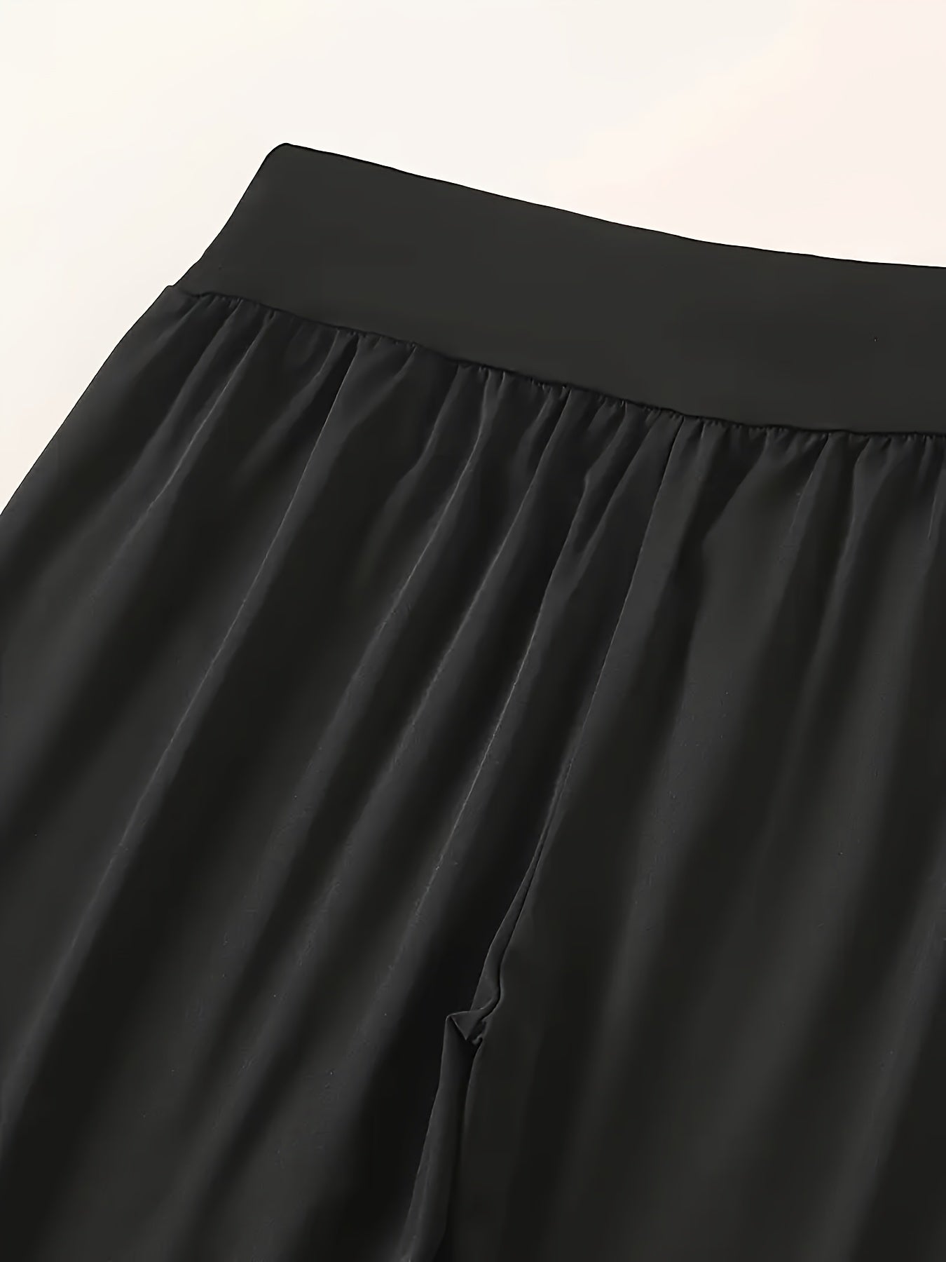 Plus Size Women's High-Waisted Yoga Shorts Breathable Stretchy Summer Workout Pants