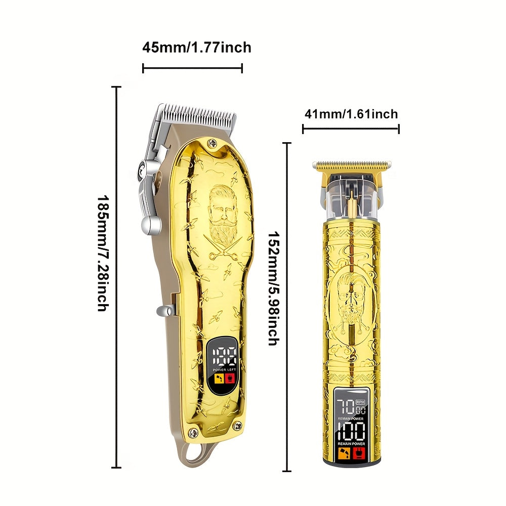 Электрический триммер для волос и бороды, аккумуляторный USB, беспроводной, для домашнего использования