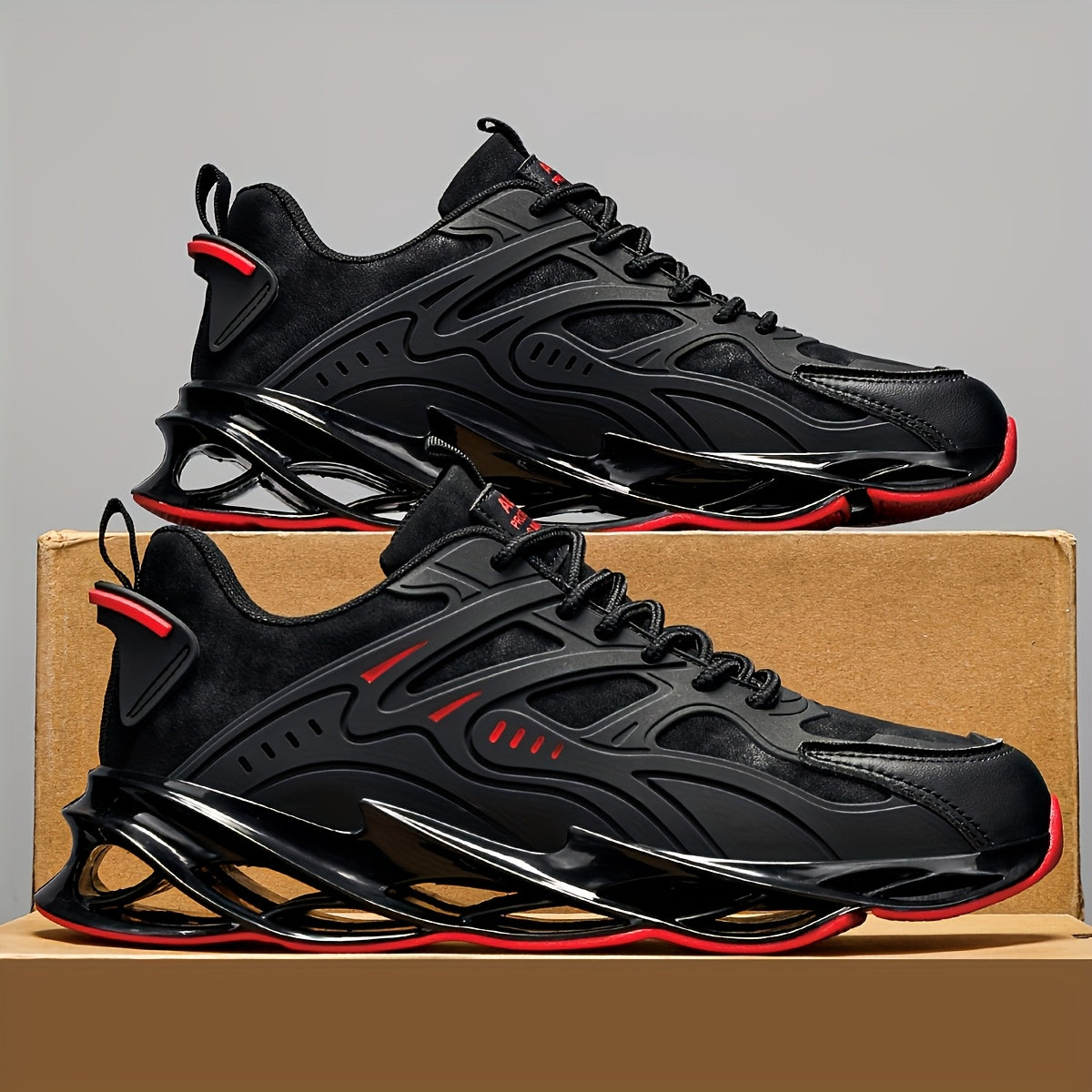 Men's Low Top Solid Color Rubber Sole Casual Running Sneakers