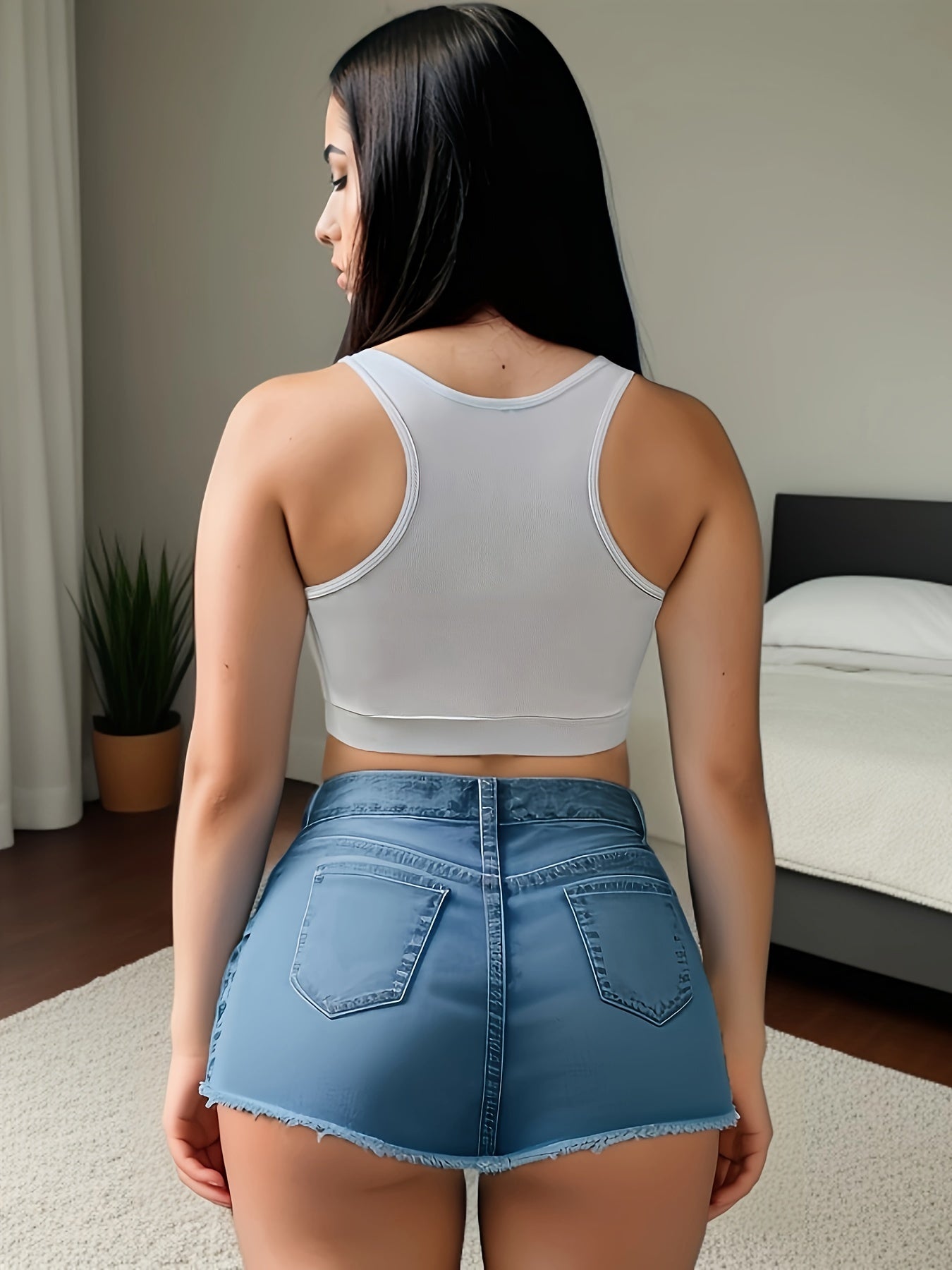 Женский бельевой топ с открытой спиной и передней молнией, повседневный стиль