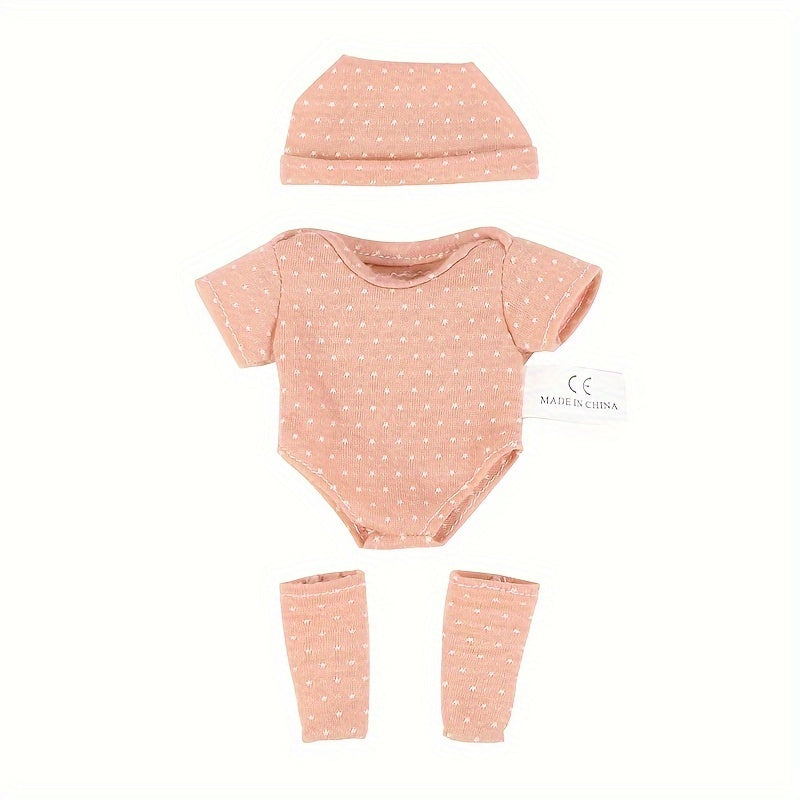 Mini Doll Clothes Set for 7.8-Inch Reborn and Baby Dolls, 4 Styles