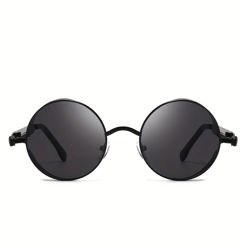 Uniseks Retro Steampunk Rangi Blokli Quyoshdan Himoyalovchi Ko‘zoynaklar Haydash va Moda uchun