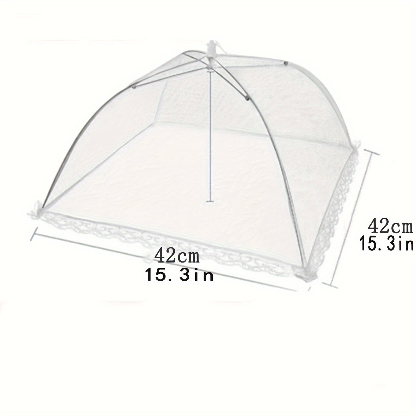 White Rice Cover Folding Dining Table Food Cover Dust Cover for Outdoor Use