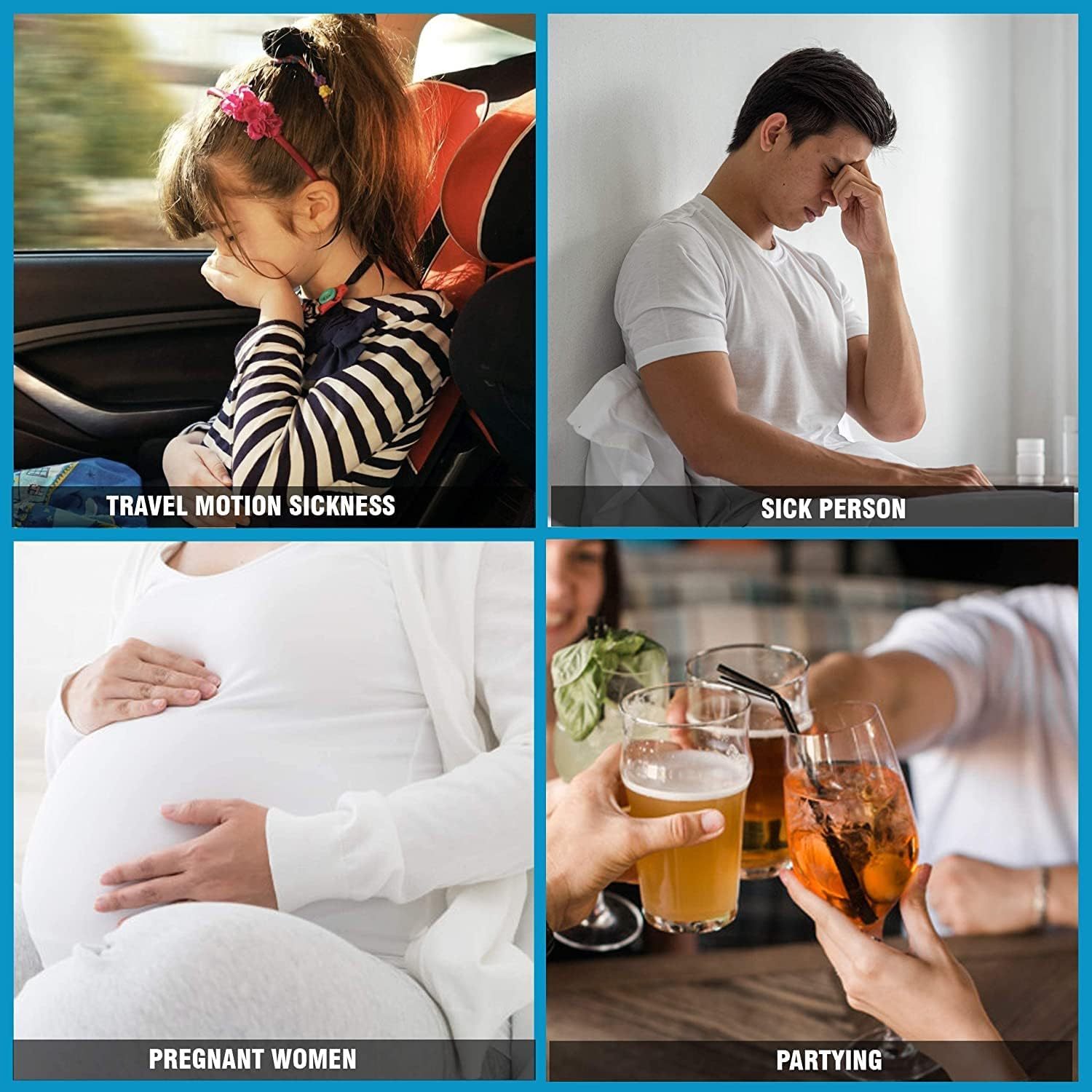 60 Medical Grade Vomit Bags 1000ml Leak-Resistant Disposable for Travel and Motion Sickness