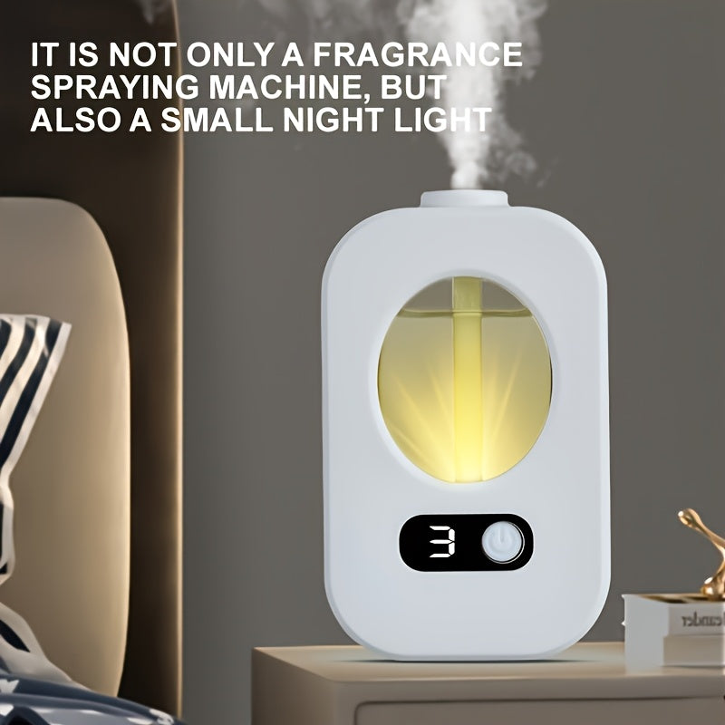 USB Rechargeable Essential Oil Diffuser with Night Light Wall Mount or Freestanding Multi-Fragrance