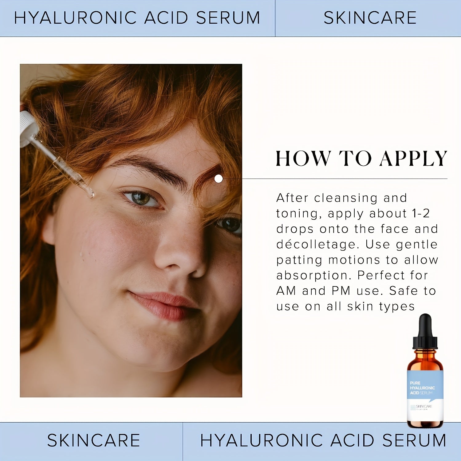 Hyaluronic Acid Serum for Skin Intense Hydration 1 fl oz