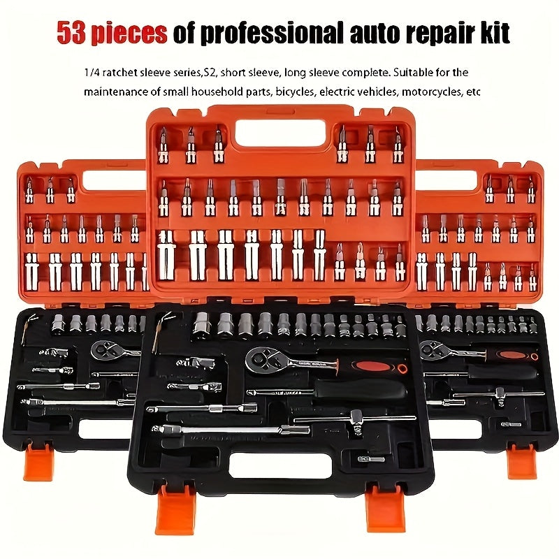 Professional Tool Set 46-151pcs Vanadium Chromium Steel Repair for Cars Bikes