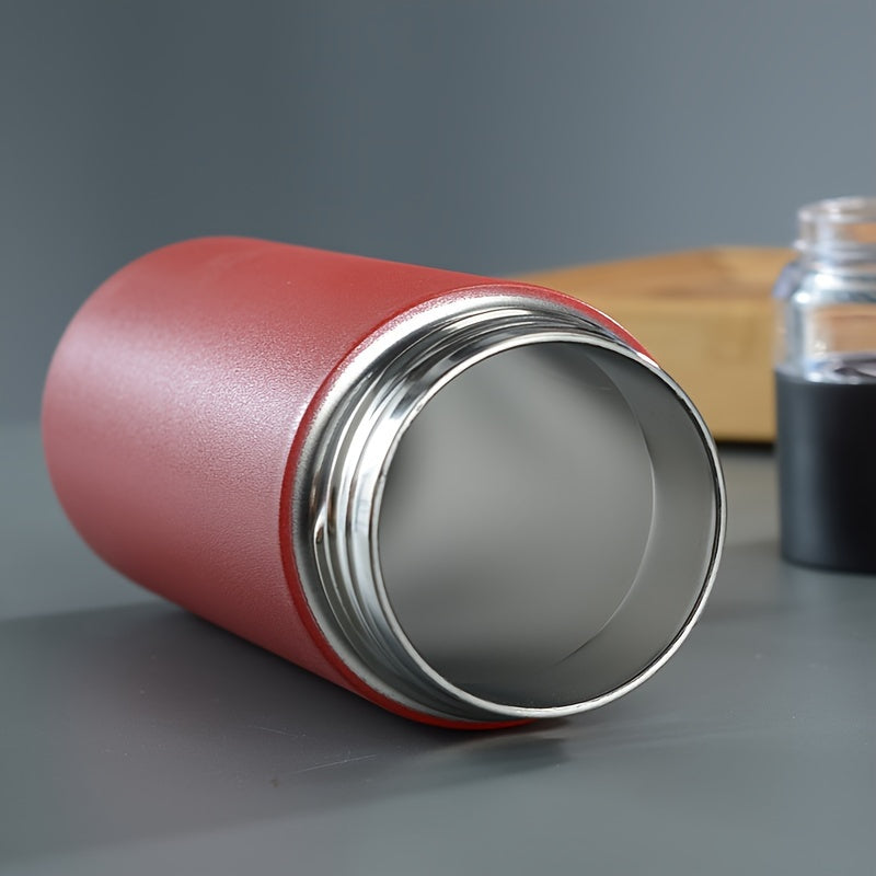 450ml Stainless Steel Tumbler with Tea Infuser Leakproof BPA-Free for Travel Hiking School