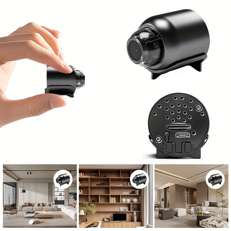 Wireless Mini Camera with Magnetic Mount 480p Video Motion Detection USB Powered Home Security