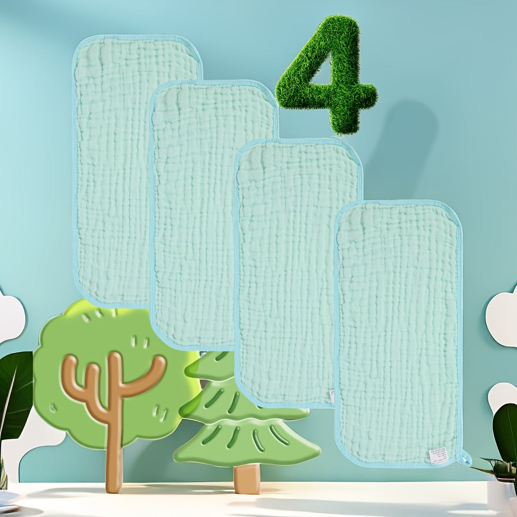 6 Pack Muslin Baby Burp Cloths Large Absorbent Cotton Bibs Gender Neutral