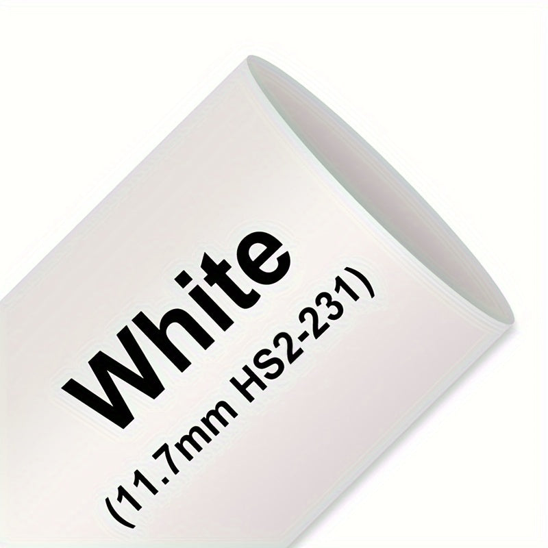 Heat Shrink Tubing Label for Wire Cable Black on Yellow 11.7mm 1.5m