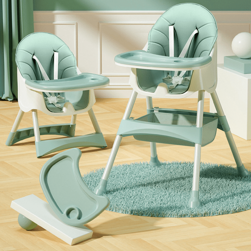 Silla alta para niños con bandeja desmontable, asiento multifuncional para comer para niños