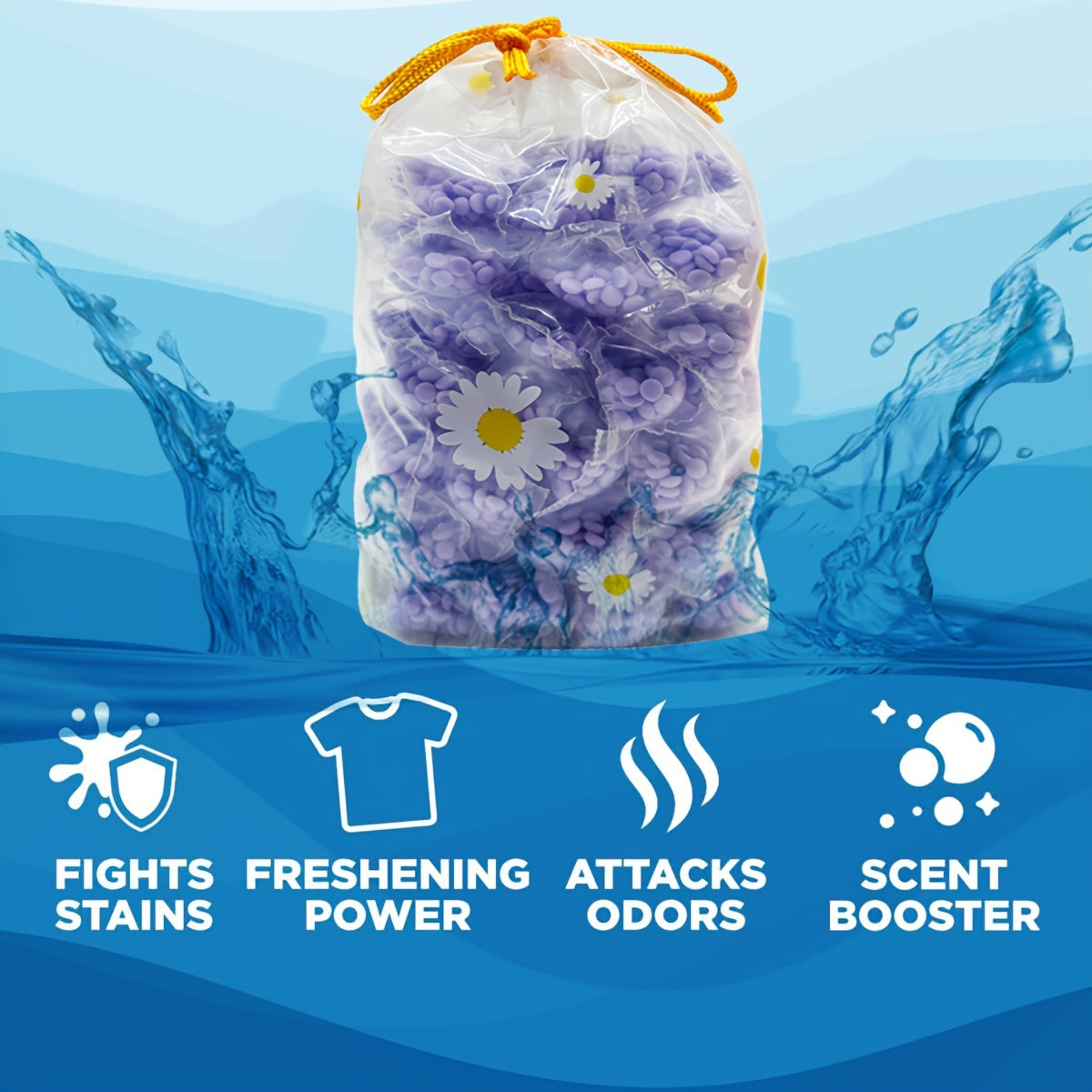 Multi-Pack Laundry Scent Booster Beads for Long-Lasting Freshness Odor Elimination