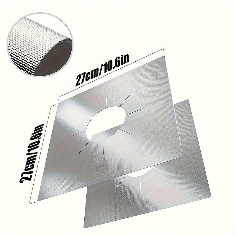 Set of 4 Reusable Gas Stove Burner Protectors High-Temperature Resistant Kitchen Accessories