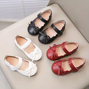 Kichkina qizlar uchun Mary Jane poyabzali, bog'lamli bog'lam, tekis oyoq, sirpanchiq bo'lmagan, barcha mavsumlar uchun PU poyabzali