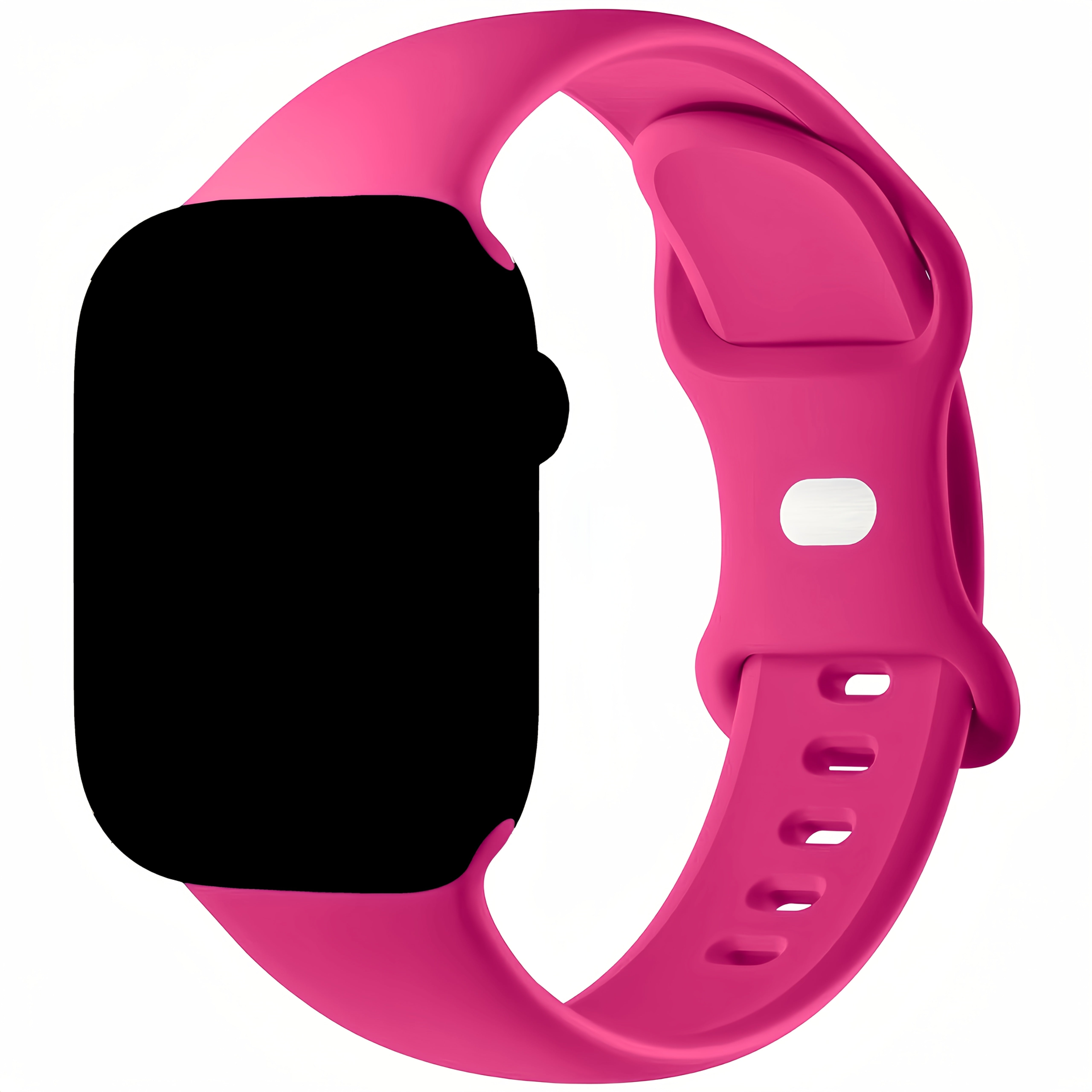 Silicone Waterproof Sport Band for Apple Watch 42mm 44mm 45mm 49mm Compatible with Series SE 1-9 Ultra