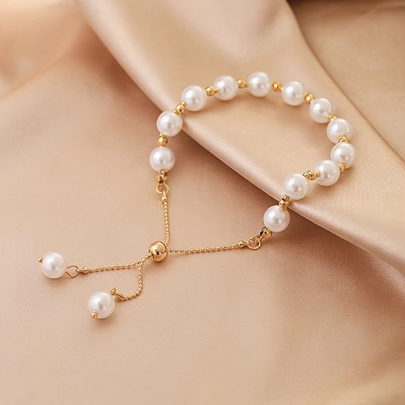Women's Pearl Bracelet Imitation Pearl Vintage Style Daily Wear Gift