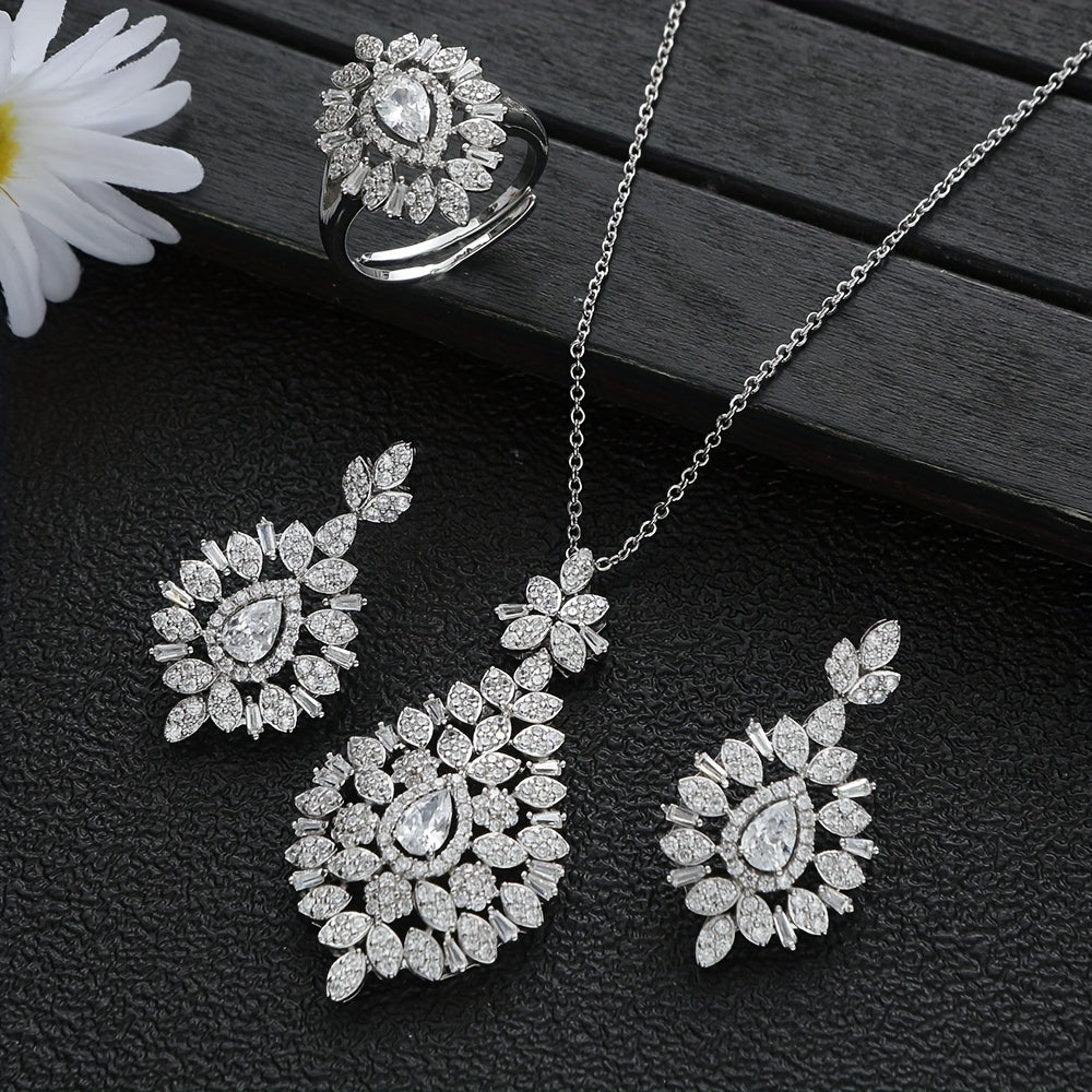 Ushbu 14 fevral sovg'a to'plami go'zal 925 kumush zanjir, vintage barg dizayni, chiroyli suv tomchisi turkuaz pandanti va ayollar uchun bayram mavsumida taqish uchun mustahkam marjon, sirg'a va uzuk to'plamini o'z ichiga oladi.