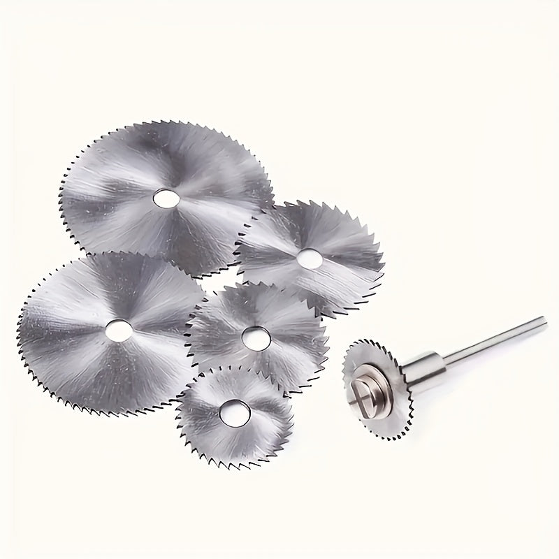 7-Piece High-Speed Steel Cutting Blades Set for Wood Plastic Soft Metals