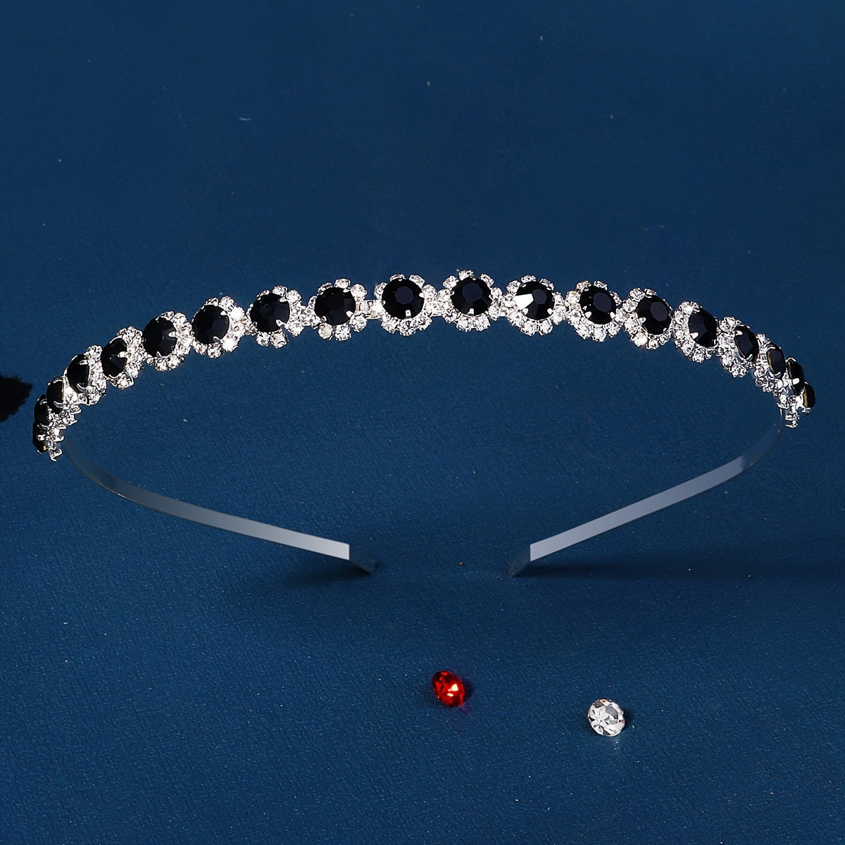 Yuvdoq uchun to'y tiara rhinestone gul bosh band vintage soch aksessuari