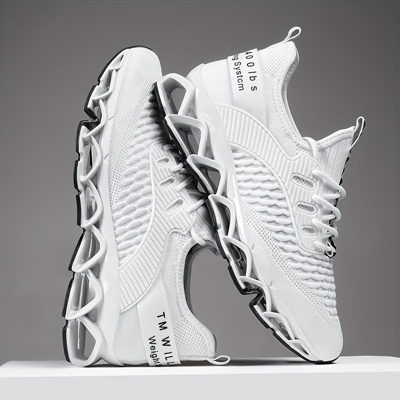 Men's Breathable Mesh Sneakers All-Season Casual Running Shock-Absorbing Shoes