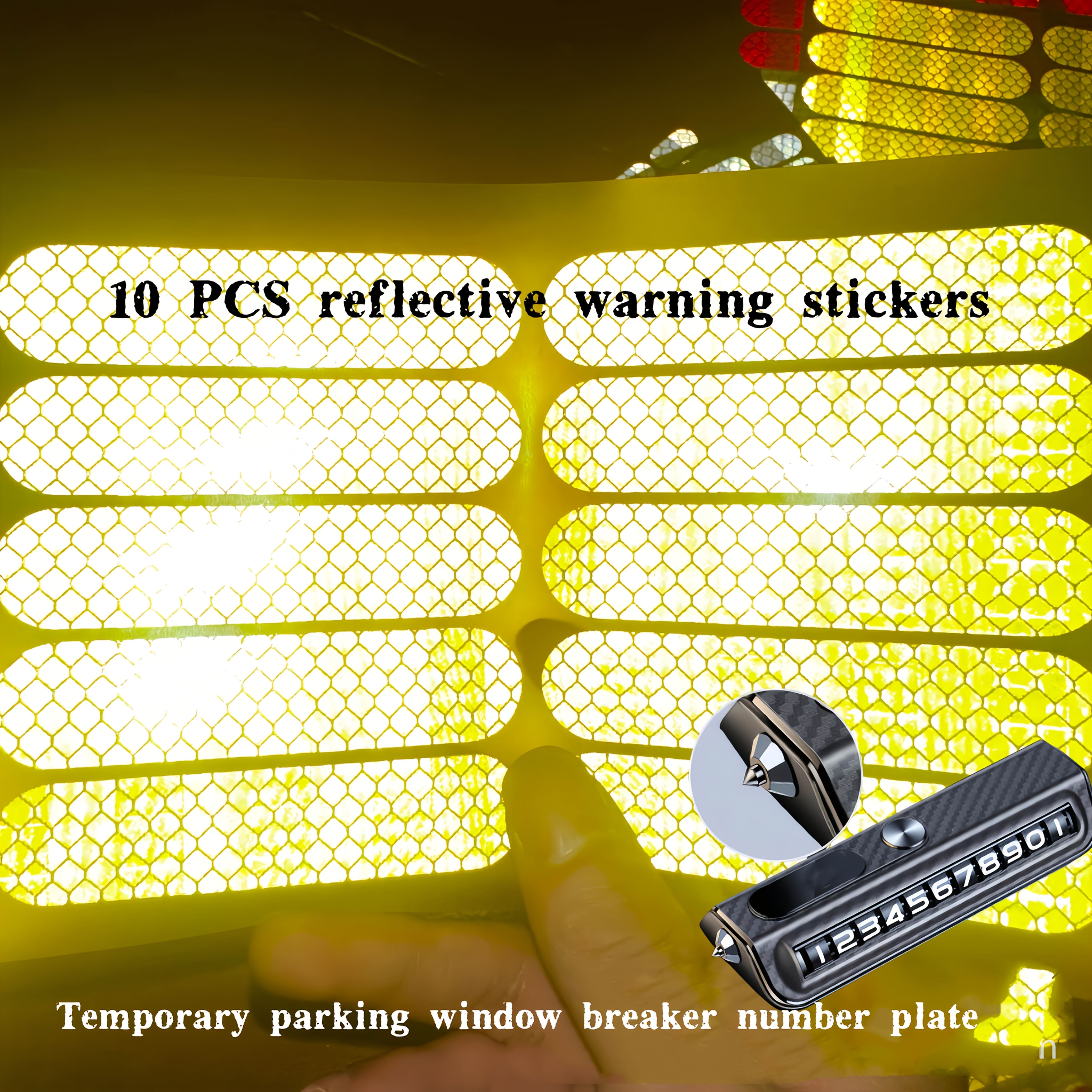 Digital Sliding Parking Number Plate Privacy Protection Plastic Car Accessory