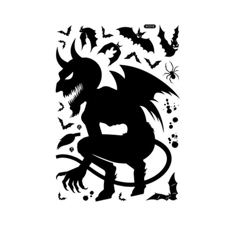 Halloween Monster Window Clings No Electricity Required Party Decor