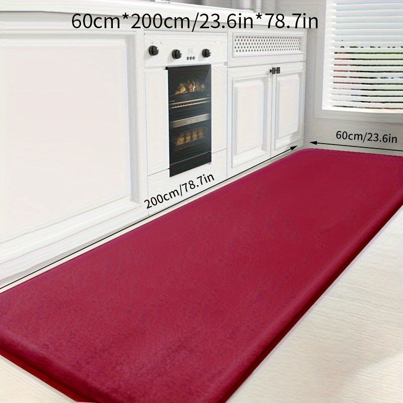 Coral Fleece Non-slip Quick-Drying Bath Mat for Bathroom Kitchen Laundry Bedroom